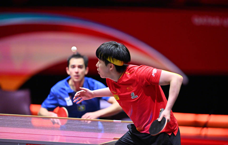 王楚钦谈世界杯输雨果：每次回想起巴西国旗升起的画面，就很痛苦