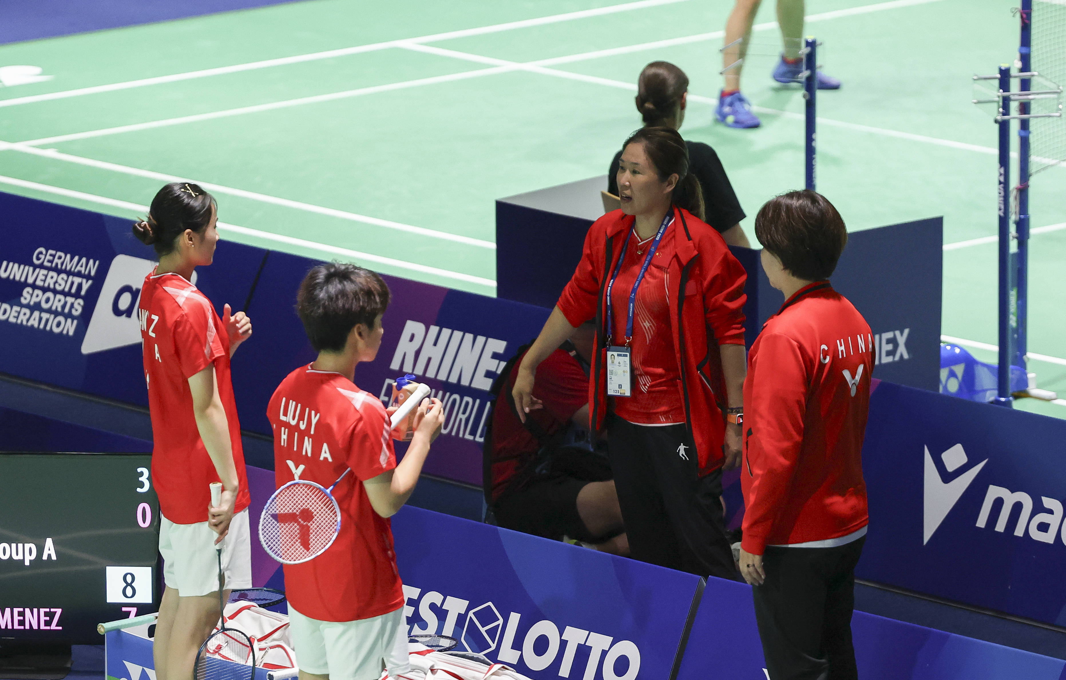 （体育）大运会——羽毛球混合团体小组赛：中国队胜西班牙队