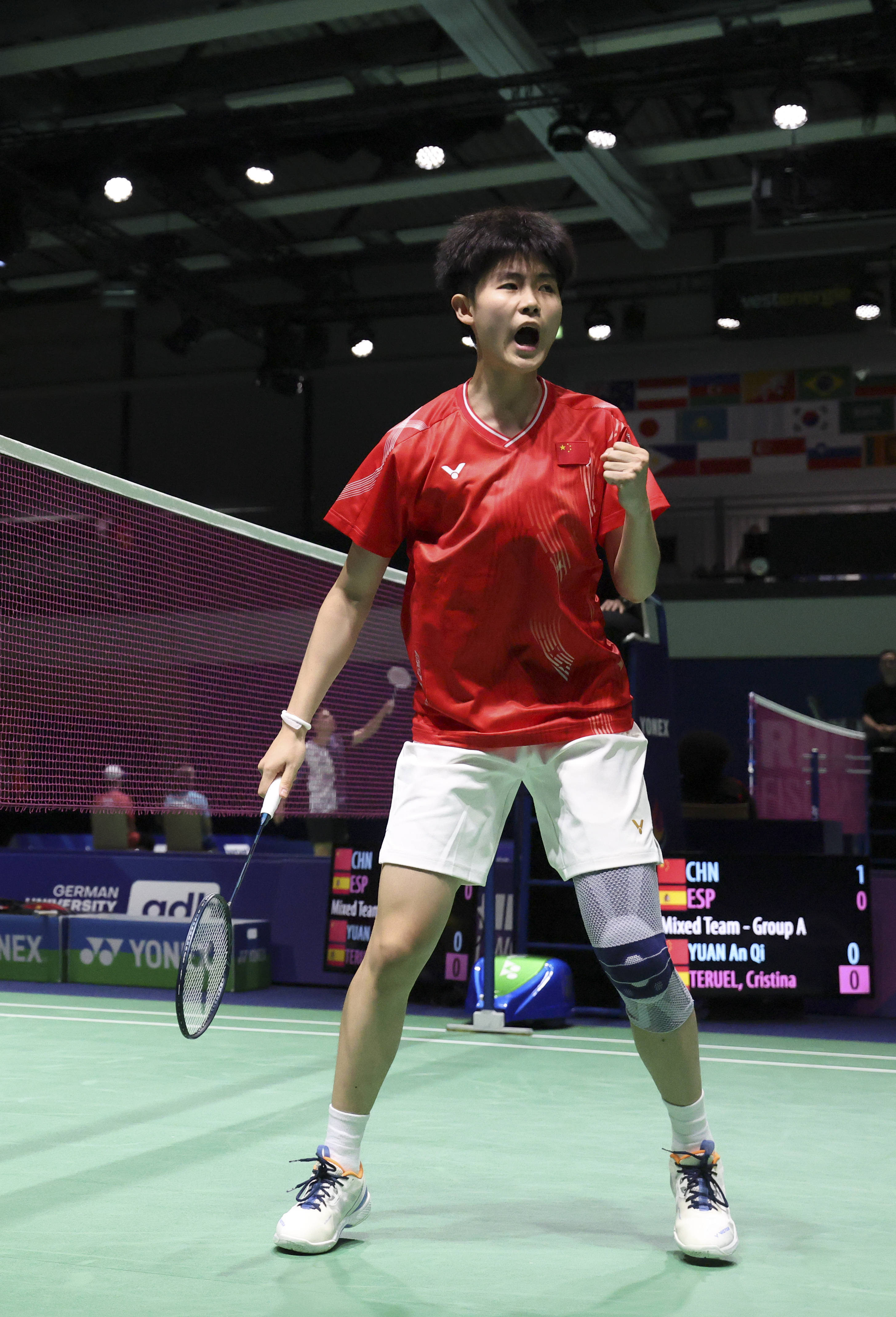 （体育）大运会——羽毛球混合团体小组赛：中国队胜西班牙队